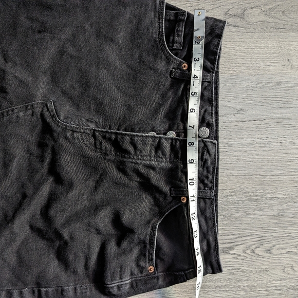 Old Navy High waisted black denim pencil skirt Jeans knee length Size 10 - Picture 7 of 7